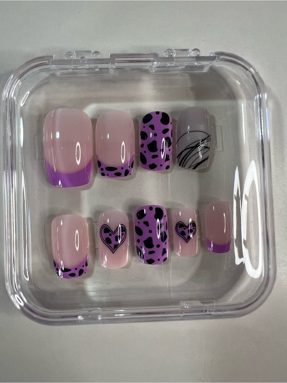 Press On Nail Sets - Bundle of 5 Multi Color Mix with nail kit - Picture 5 of 7